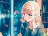 Cute Anime Hairstyles for Girls Anime 2000×2830 Anime Anime Girls Long Hair Blonde Sweater Snow Aqua