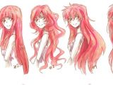 Cute Anime Hairstyles for Long Hair O Desenhar Mangá Gabaritos De Cabelos