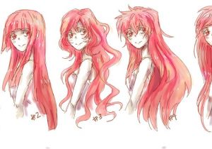 Cute Anime Hairstyles for Long Hair O Desenhar Mangá Gabaritos De Cabelos