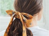 Cute Bandana Hairstyles Hair Down Darling Draped Bow Scrunchie Hair Pinterest