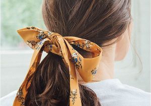 Cute Bandana Hairstyles Hair Down Darling Draped Bow Scrunchie Hair Pinterest