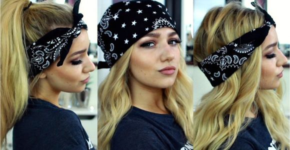 Cute Bandana Hairstyles Hair Down En Vidéo Pia Mia & Kylie Jenner Inspired Bandana Hairstyles Hair