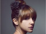 Cute Bun Hairstyles with Bangs 35 Cute Easy Hairstyles which Look Pretty as Well