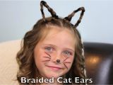 Cute Cat Hairstyles Braided Cat Ears Halloween Hairstyles