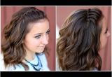 Cute Curly Hairstyles Youtube Diy Faux Waterfall Headband