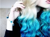 Cute Dyed Hairstyles Tumblr Blue Dip Dyed Hair On Tumblr
