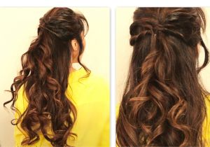 Cute Easy Down Hairstyles for Long Hair Cute Twisted Flip Half Up Half Down Fall Hairstyles for