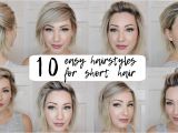 Cute Easy Fast Hairstyles for Short Hair Easy Hairstyles for Short Hair