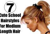 Cute Easy Hairstyles for Medium Length Hair for School 7 Cute School Hairstyles for Medium Length Hair