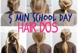 Cute Easy Hairstyles for School Days 5 Minute School Day Hair Styles Fynes Designs