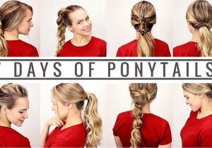 Cute Easy Hairstyles for School Days 7 Days Of Ponytails