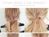 Cute Easy Hairstyles Simple Braided Flower Updo Flower Braid Haar Hair Kapsel Hairstyles to Try