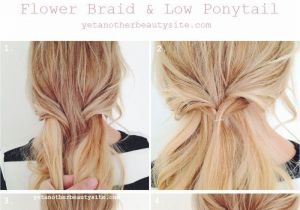 Cute Easy Hairstyles Simple Braided Flower Updo Flower Braid Haar Hair Kapsel Hairstyles to Try