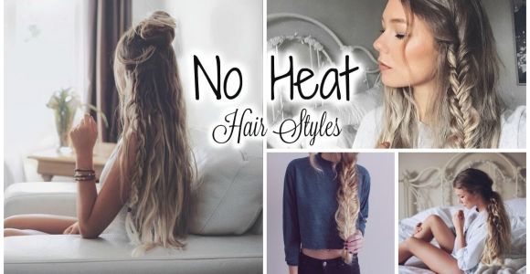 Cute Easy No Heat Hairstyles Cute Easy No Heat Hairstyles