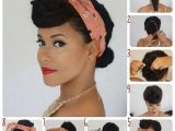 Cute Easy Pin Up Hairstyles Bandana Binden 26 tolle Bandana Firsuren Mit Anleitung