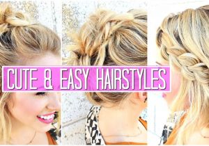 Cute Easy to Do Hairstyles for Medium Hair 3 Easy Hairstyles for Short Medium Hair Tutorial