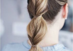 Cute Fast Ponytail Hairstyles Twisted Ponytail is Fast and Easy Hairstyles for School