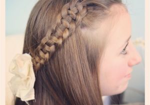 Cute Girl Hairstyles for School Pictures 4 Strand Slide Up Braid Pullback Hairstyles