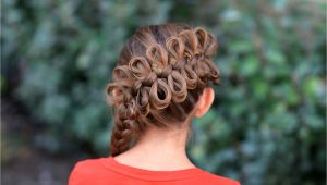 Cute Girl Hairstyles with Braids Diagonal Bow Braid Popular Hairstyles