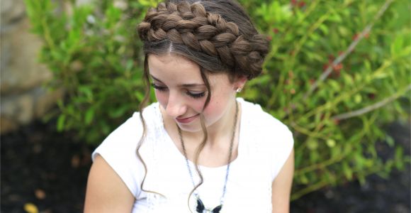 Cute Girls Hairstyls Milkmaid Braid Cute Summer Hairstyles