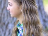 Cute Girls Hairstyls Scissor Waterfall Braid Bo