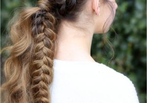 Cute Girls Hairstyls the Viking Braid Ponytail Hairstyles for Sports
