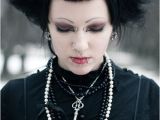 Cute Goth Hairstyles Goth Girl with Neo Victorian Dress and Skeletal Hair Clips