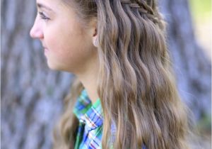 Cute Gurls Hairstyles Scissor Waterfall Braid Bo