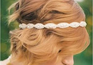 Cute Hairstyle with Headband 30 Wedding Hair Styles for Short Hair