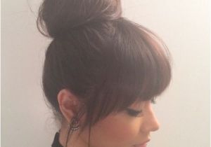 Cute Hairstyles 4u top Bun and Bangs … Hair Ideas