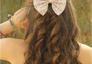 Cute Hairstyles 7th Graders Small Floral Print Hair Bows Hair Bows for Women and Teens Big
