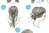 Cute Hairstyles Cartoon Simple Step by Step Illustrations Show Fun Ways to Style Your Hair