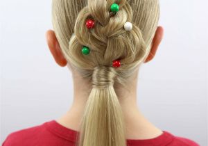 Cute Hairstyles Christmas for An Easy Christmas Hairstyle Try This Cute Christmas Tree Braid