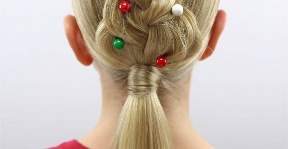 Cute Hairstyles Christmas for An Easy Christmas Hairstyle Try This Cute Christmas Tree Braid