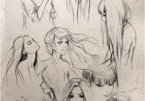 Cute Hairstyles Drawing Fantasy "girl" Hair Art Drawing In 2019 Pinterest