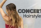 Cute Hairstyles for Country Concerts How to Messy Concert Hair 2 Braided Up Do S