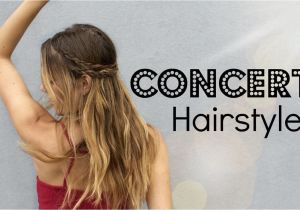 Cute Hairstyles for Country Concerts How to Messy Concert Hair 2 Braided Up Do S