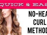 Cute Hairstyles for Curly Hair No Heat 10 Quick & Easy No Heat Curl Methods It S A Love Love Thing
