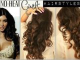Cute Hairstyles for Curly Hair No Heat No Heat Curl Hair Tutorial Video