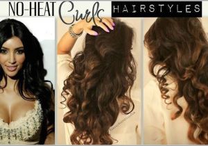 Cute Hairstyles for Curly Hair No Heat No Heat Curl Hair Tutorial Video