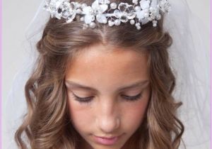 Cute Hairstyles for First Communion First Munion Hairstyles Long Hair Latestfashiontips