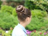 Cute Hairstyles for Gymnastics sock Buns