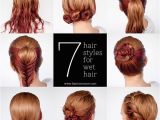 Cute Hairstyles for Short Wet Hair Get Ready Fast with 7 Easy Hairstyle Tutorials for Wet