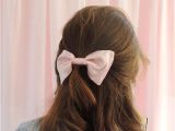 Cute Hairstyles Ponytail Bow Silk Hair Bow Pink Hair Bow Silk Hair Clip Pink Silk Hair Bow