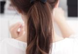 Cute Hairstyles Ponytail Bow Simple and Cute Hair with A Bow and Curls