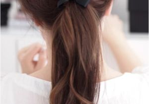 Cute Hairstyles Ponytail Bow Simple and Cute Hair with A Bow and Curls