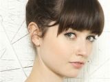 Cute Hairstyles to Do with Bangs 18 Quick and Simple Updo Hairstyles for Medium Hair