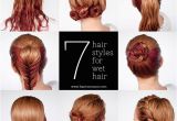 Cute Hairstyles to Do with Wet Hair Get Ready Fast with 7 Easy Hairstyle Tutorials for Wet