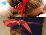 Cute Hairstyles Using A Bandana Messy Bun Look