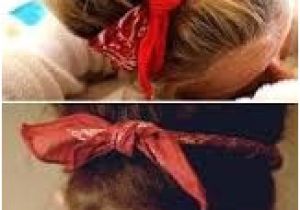 Cute Hairstyles Using A Bandana Messy Bun Look